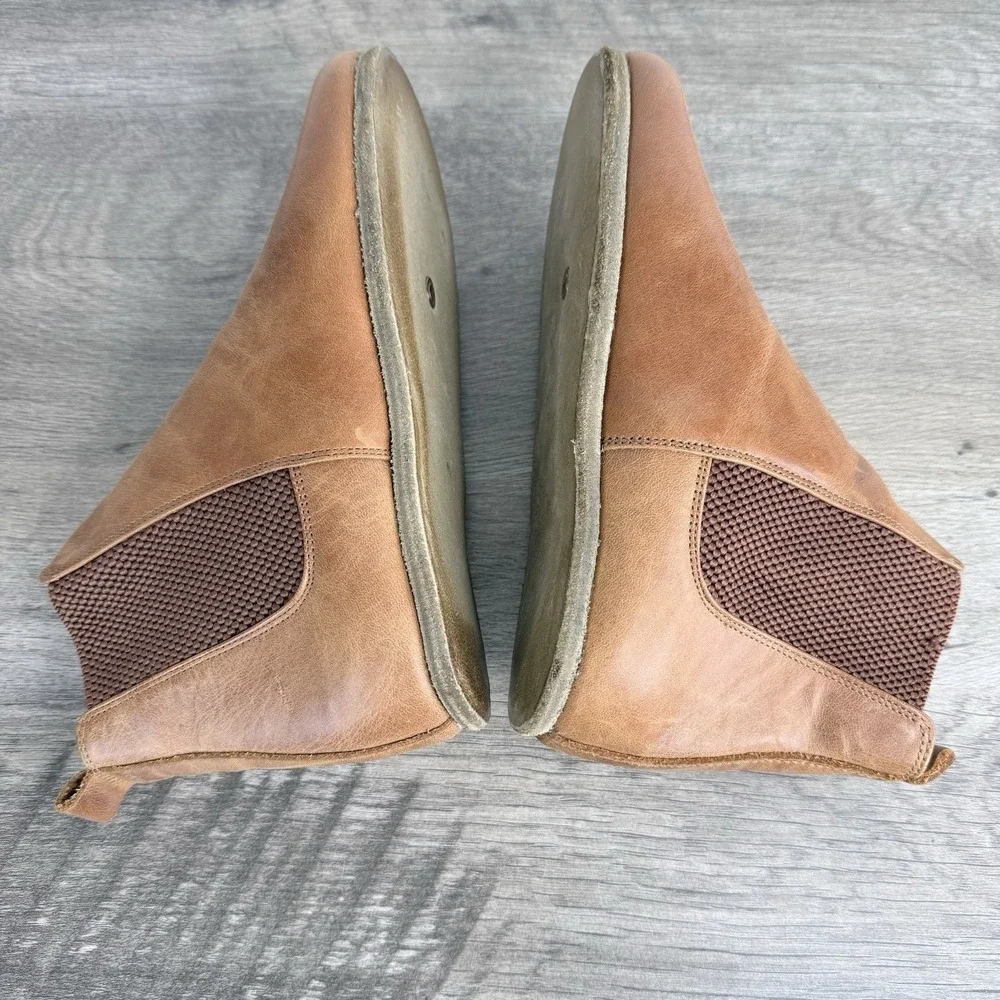 Earthing Harmony Grounding Barefoot Chelsea Boots in Honey Brown Sz EU 36 US 5.5